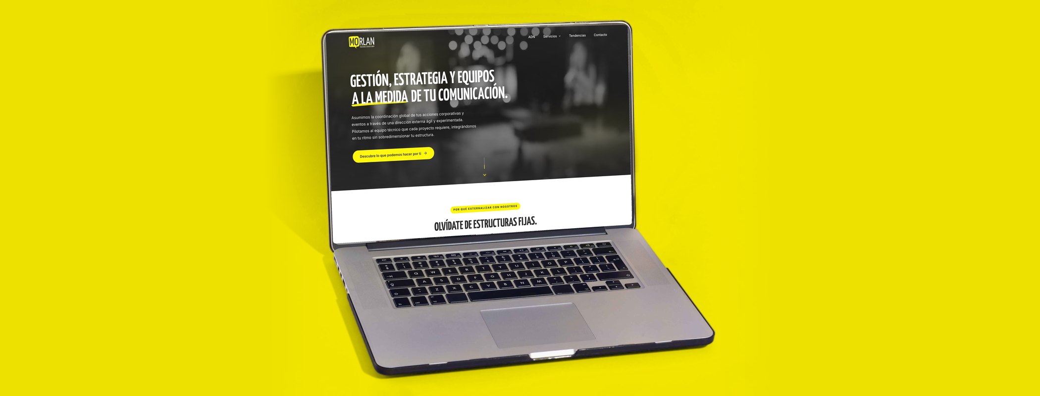 MORLAN advertising, events and PR agency website